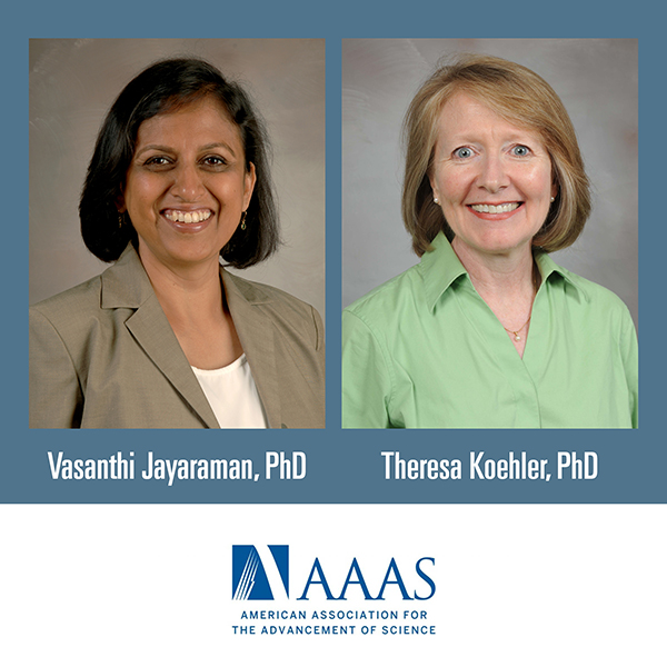 Dr. Koehler and Dr. Jayaraman AAAS Fellowship