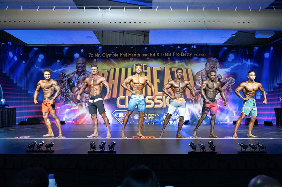 bodybuilders on stage