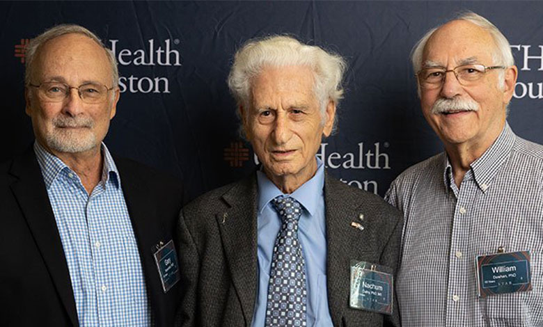 Drs. Gary Rosenfeld, Nachum Dafny, and William Dowhan at the STARS Award Luncheon