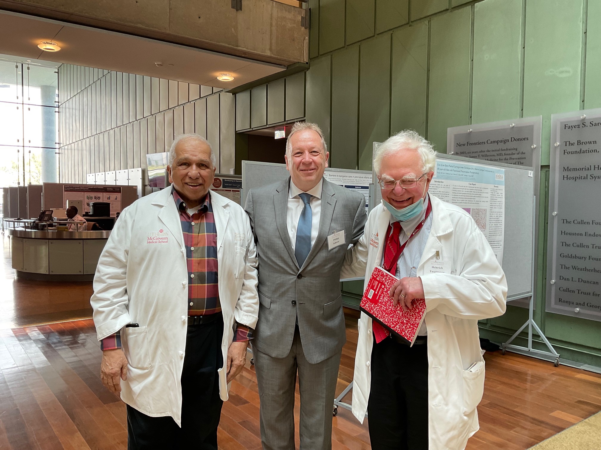 Drs. Adan Rios, Philip Scherer, and Henrich Taegtmeyer