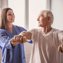 Post-Stroke Care Conference Stock Image