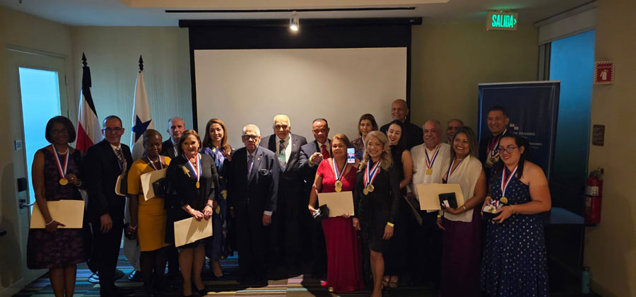 Recipients of the inaugural Adan Rios Abrego Merit Medal Award