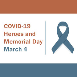 Graphic of COVID-19 Heroes and Memorial Day
