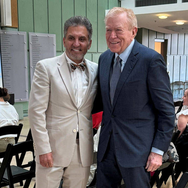Dr. Hassan Ibrahim and Former Lieutenant Governor of Texas Ben Barnes at the Division's Kidney Swap Transplantation Event