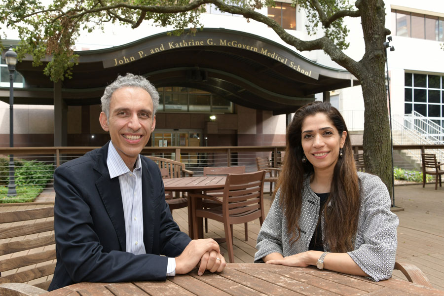 Faraz Bishehsari, MD, PhD, (left) and Mahboobeh Mahdavinia, MD, PhD