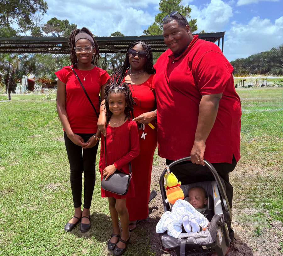 Kierra Bass and her family