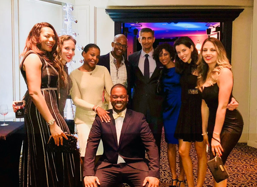 Dr. George Williams with a group of colleagues