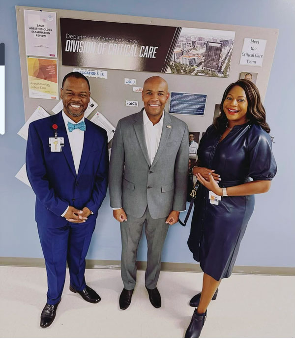 Dr. George Williams after the Dean's Lecture