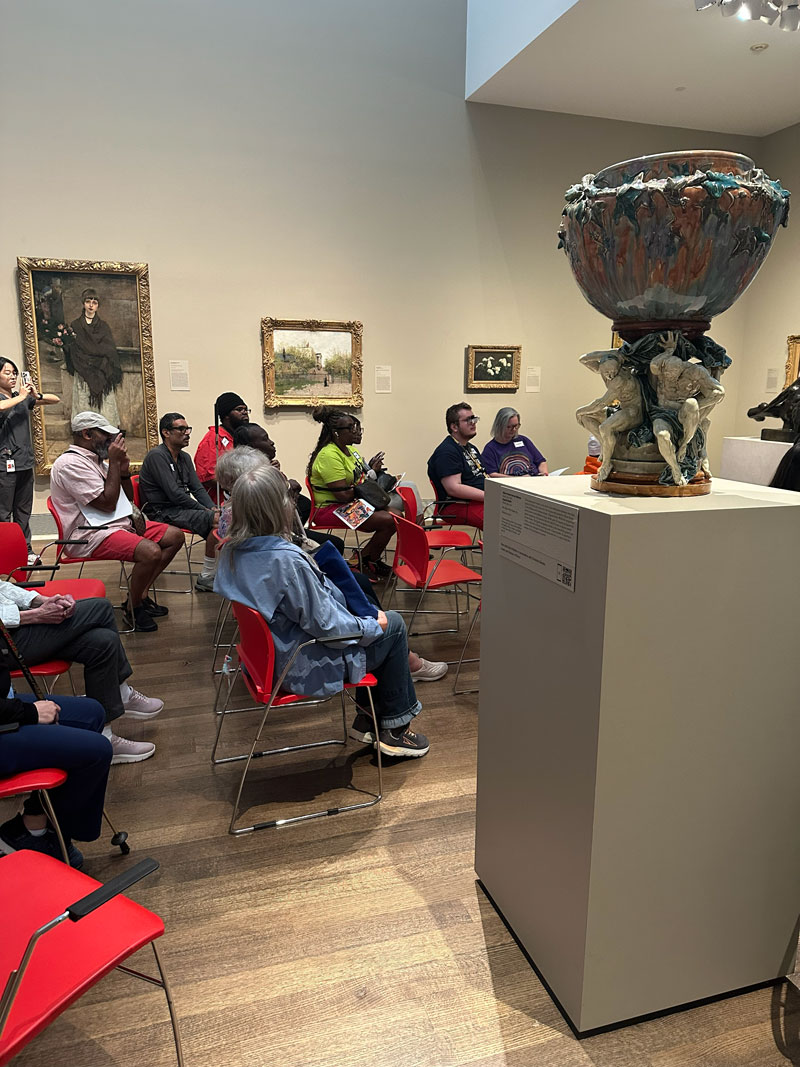 Some of the art at Arts Beyond Sight