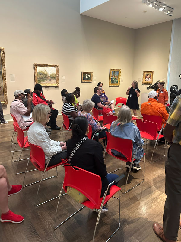The crowd at Arts Beyond Sight