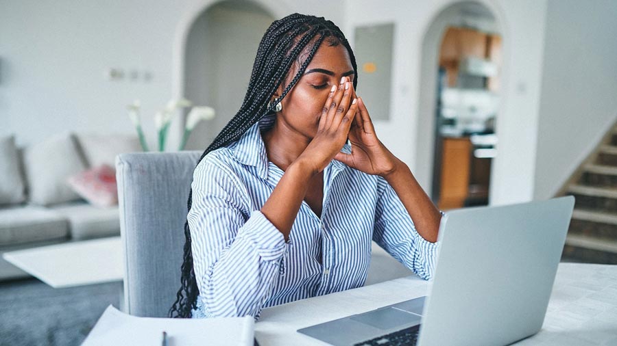 Holiday Stress stock image