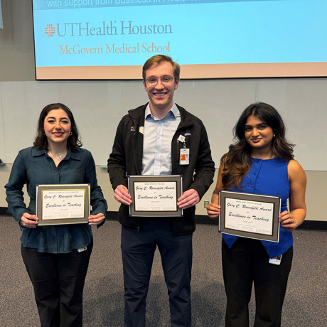 Winners of the McGovern Medical School Teaching Competition