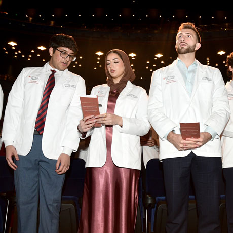 Class of 2029 students at the White Coat Ceremony