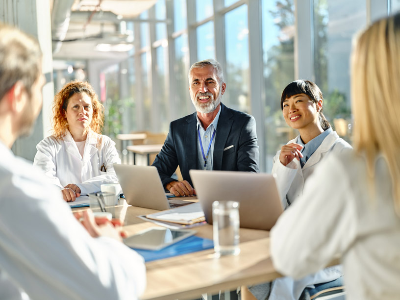 Doctors in a meeting