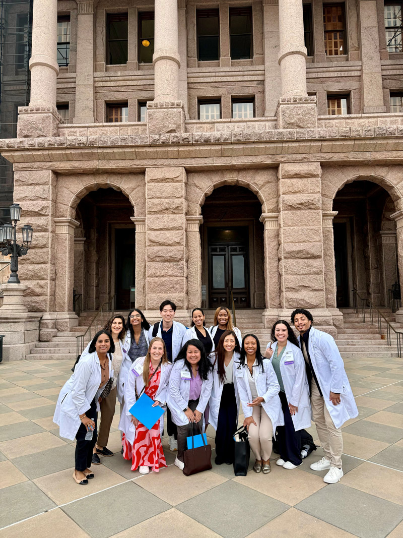 A group selfie in Austin for trainees at TPS Advocacy Day