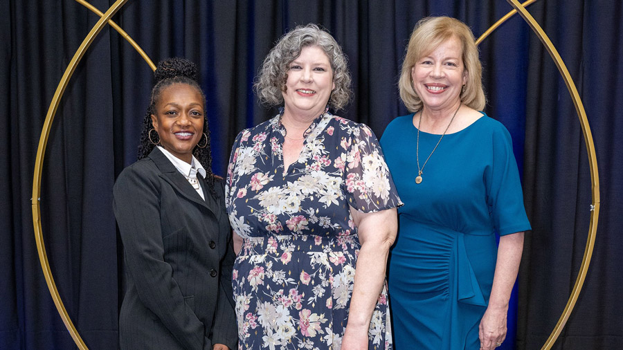 The three winners of the 2026 Presidents Awards for Leadership